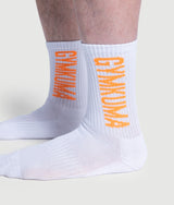 Crew socks - White/Orange