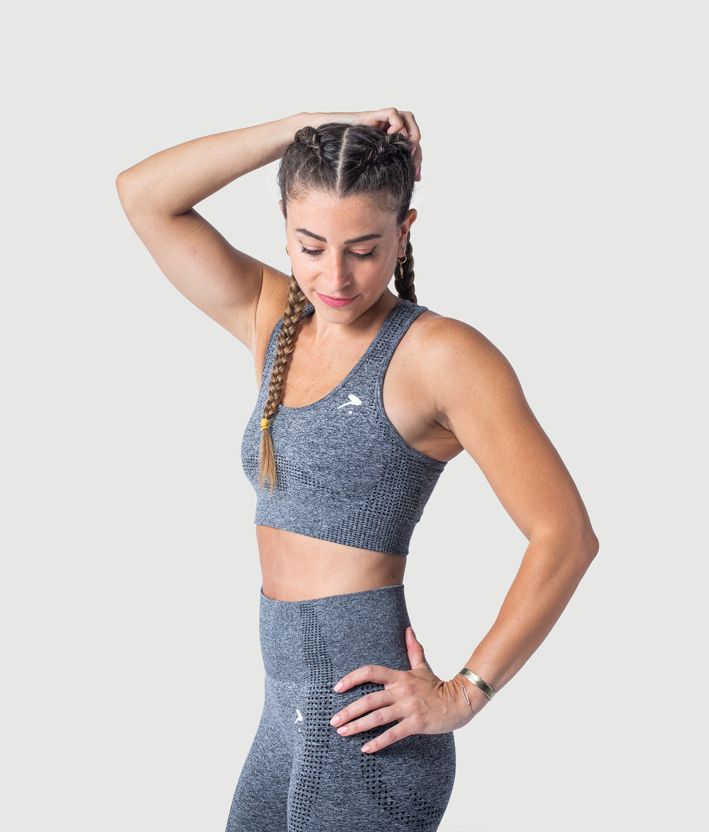 Athena Seamless Sports Bra - Metal