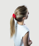 Small red hair scrunchie for training