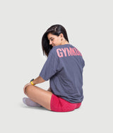 Iron Oversized T-shirt - Gray/ Red