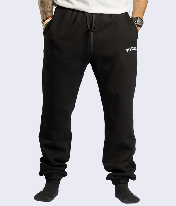 Varsity Sweatpants in Black, second fit — GYMKUMA