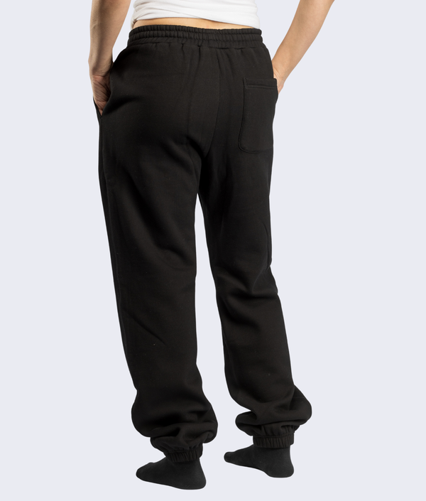 Varsity Sweatpants in Black, view 2 — GYMKUMA