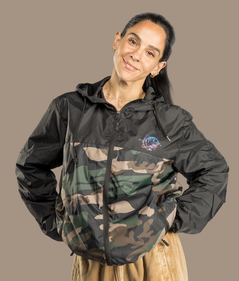 Camo X windbreaker