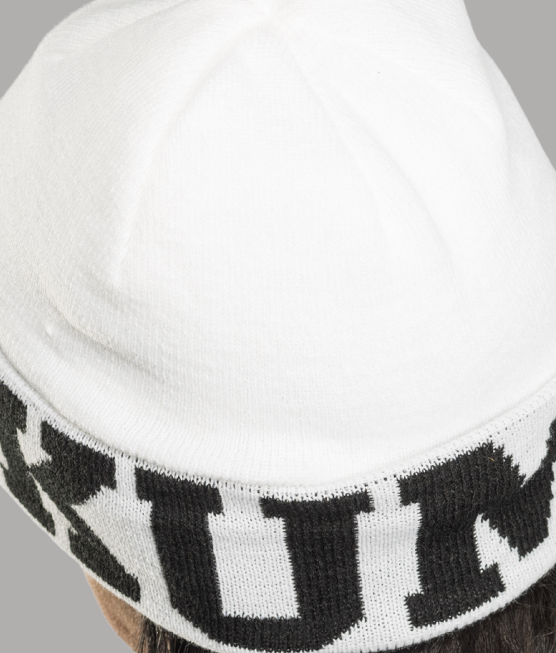 Flag Beanie - white
