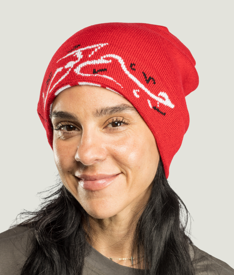 Flag Beanie - Red