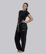 Nabila 2.0 Sweatpants in Black, view 10 — GYMKUMA