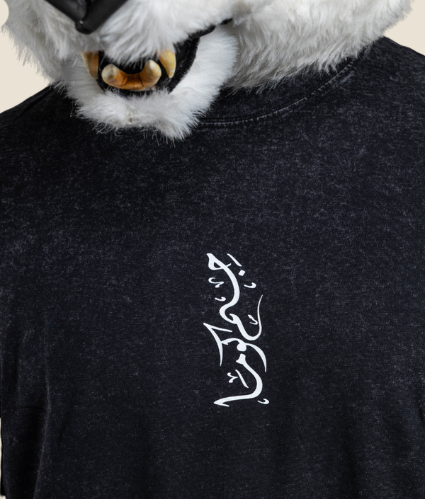 Ink Drop Oversized T-Shirt in Black, women's fit, view 2 — GYMKUMA