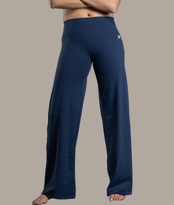 Sushi Straight Leg Bottoms in Navy Blue — GYMKUMA