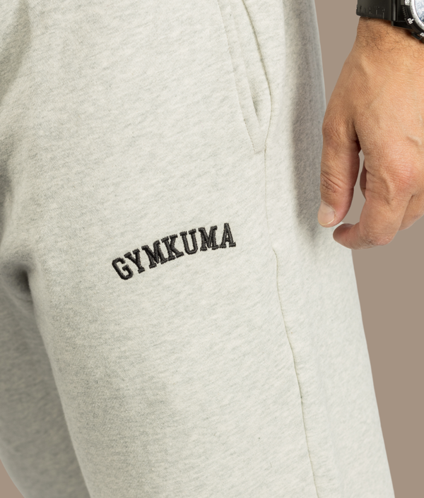 Varsity Sweatpants in Athletic Gray, view 2 — GYMKUMA
