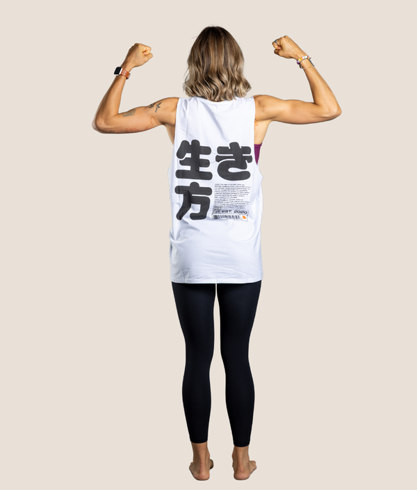 生き方 Tank Top, view 2 — GYMKUMA
