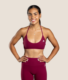 Next Level Bra in Pomegranate — GYMKUMA