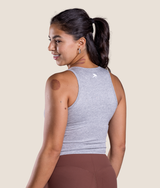 Rib Tank - Grey Melange