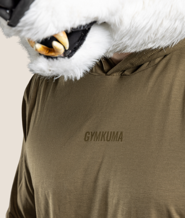Icy LS Hooded Shirt - Olive Green