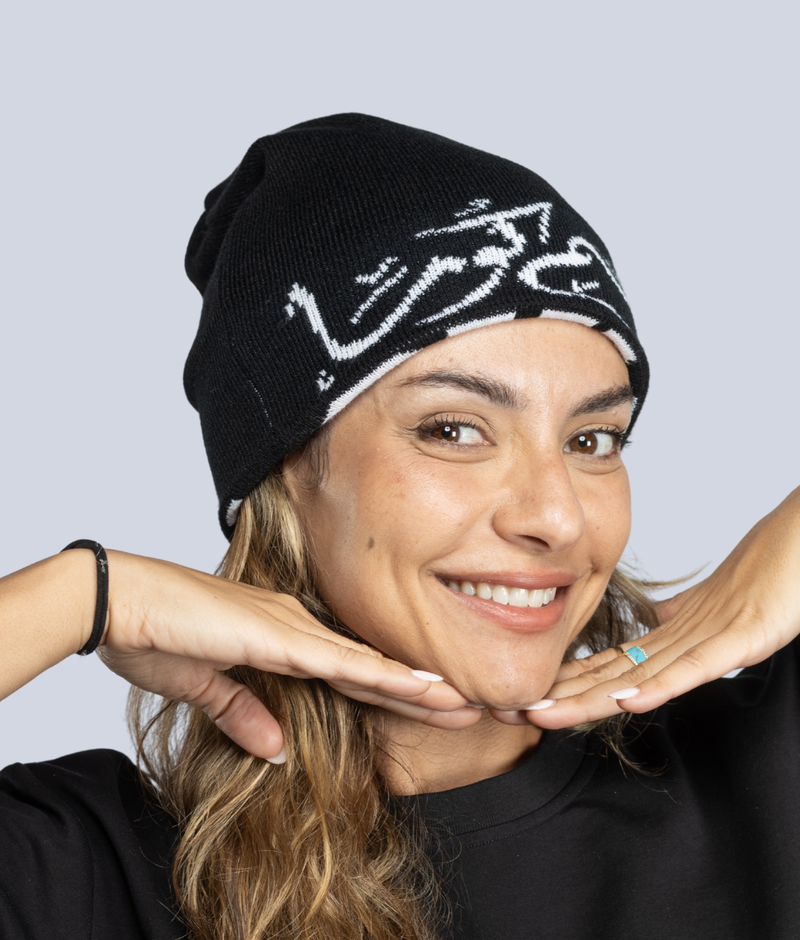 Flag Beanie - Black