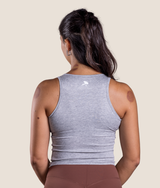 Rib Tank - Grey Melange