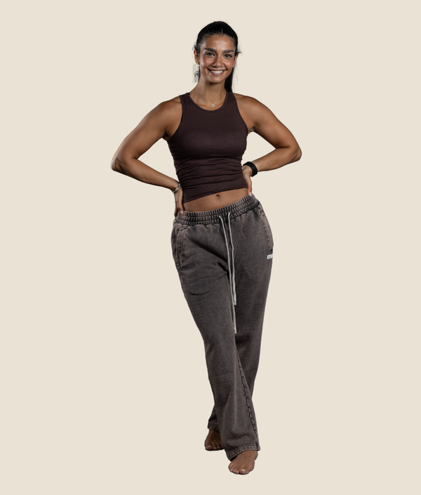 Rib Tank - Chocolate Brown