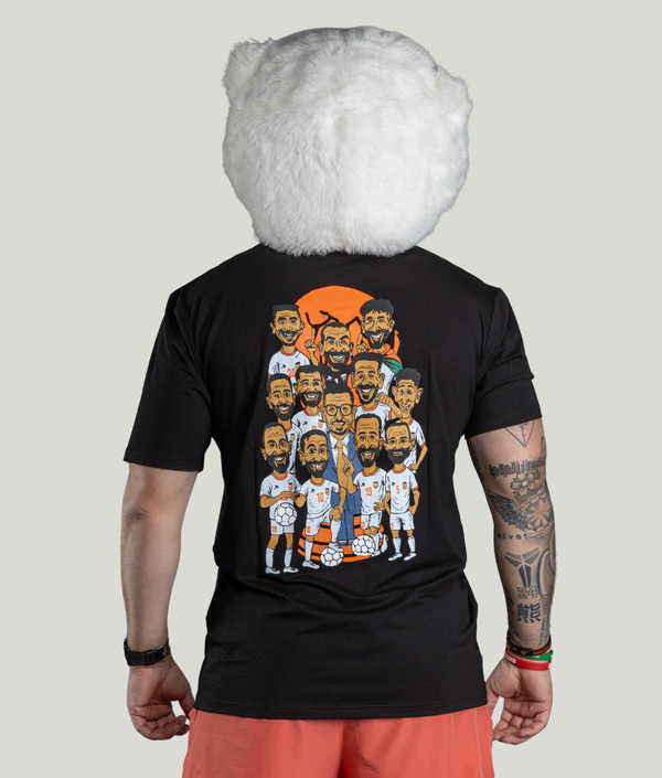 Caricature WC2026 T-Shirt in Black, second fit — GYMKUMA