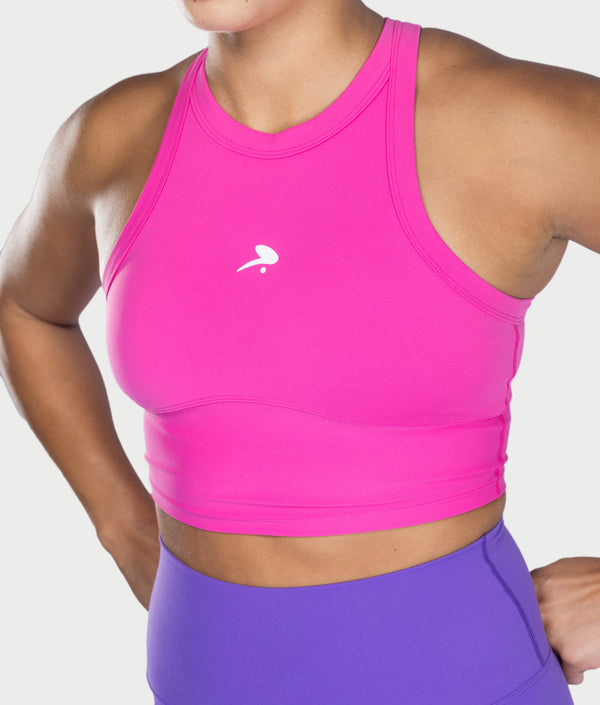 Stitch Tank in Angel Pink, view 2 — GYMKUMA
