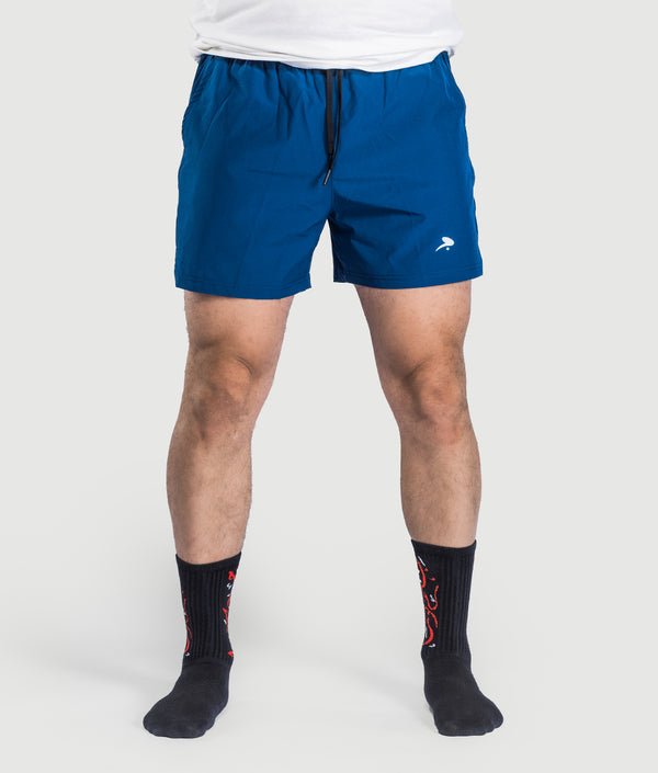 Kuma Bolt Shorts in Navy — GYMKUMA