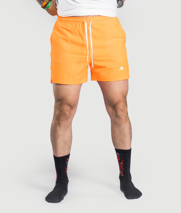 Kuma Bolt Shorts in Orange — GYMKUMA