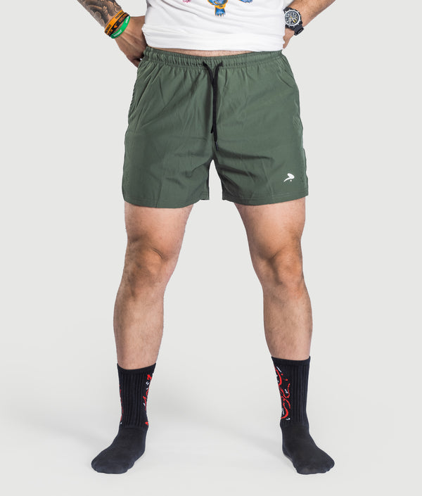 Kuma Bolt Shorts in Green — GYMKUMA