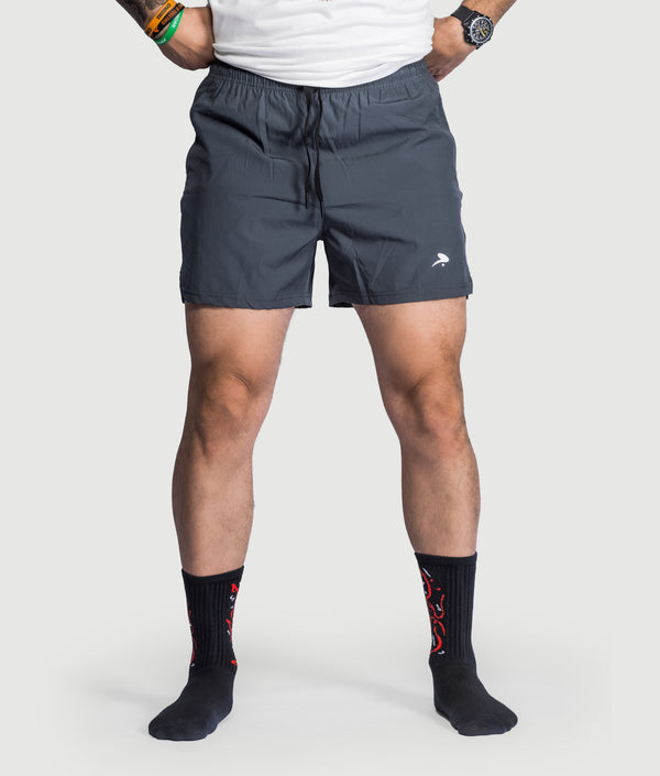 Kuma Bolt Shorts in Gray — GYMKUMA