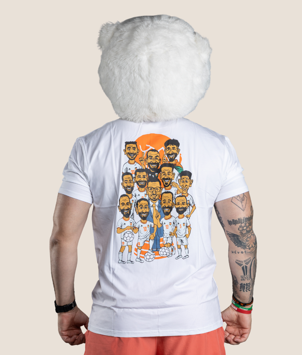 Caricature WC2026 T-Shirt in White, second fit — GYMKUMA