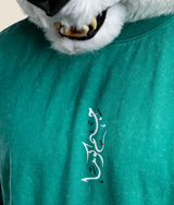 Ink drop Oversized T-shirt - Green