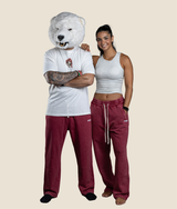 Nabila 2.0 Sweatpants in Washed Red, view 2 — GYMKUMA