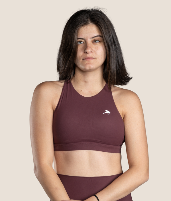 Jenn Bra in Black Cherry — GYMKUMA