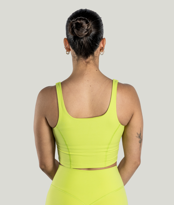 Andy Bra in Lime Rush, view 2 — GYMKUMA