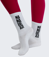Mama Bear socks - White
