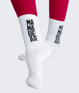 Mama Bear socks - White