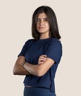Motion Cotton Tee - Navy