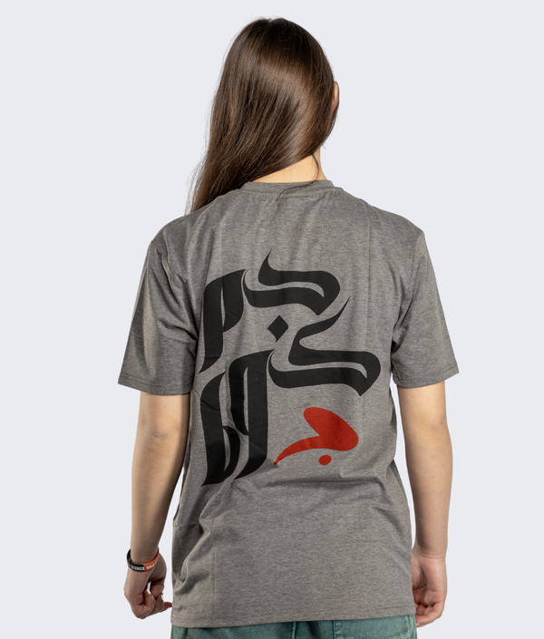 Core T-Shirt in Gray, view 2 — GYMKUMA