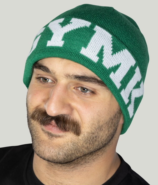 Flag Beanie in Green — GYMKUMA