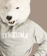 Varsity Oversized Knit Hoodie - Marshmallow Grey