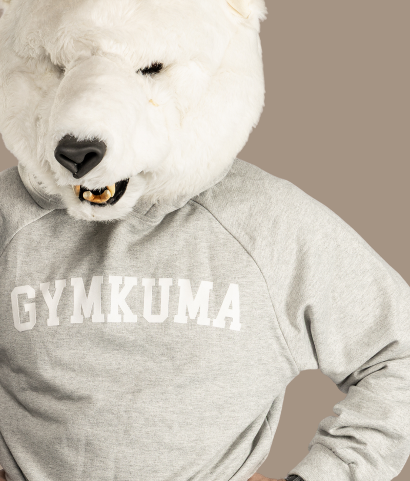 Varsity Oversized Knit Hoodie - Marshmallow Grey