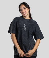 Ink Drop Oversized T-shirt - Black