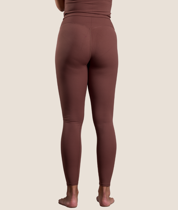 Float Leggings in Cocoa, view 2 — GYMKUMA