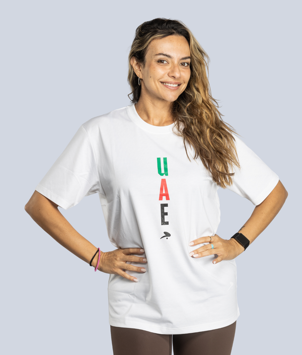 UAE Flag T-Shirt, second fit — GYMKUMA