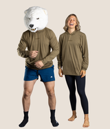 Icy LS Hooded Shirt - Olive Green