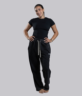 Nabila 2.0 Sweatpants in Black, view 8 — GYMKUMA