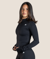 Passion LS zip up top - Black