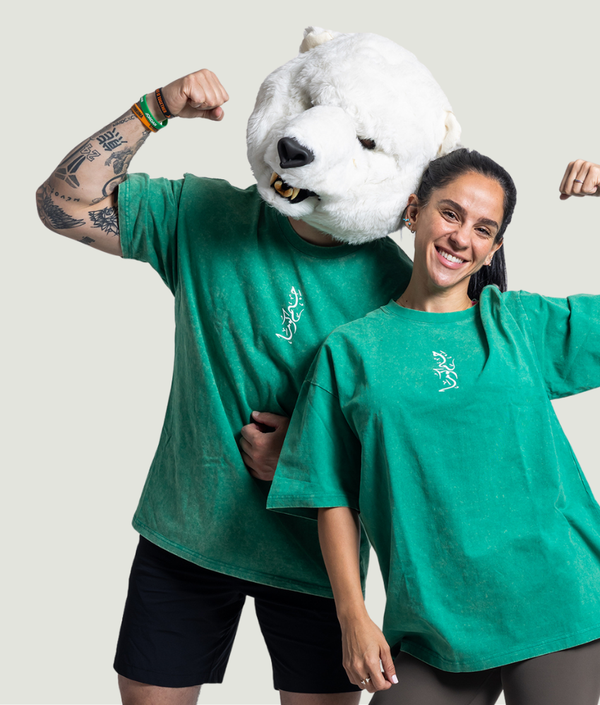 Ink drop Oversized T-shirt - Green