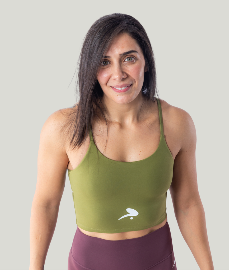 Level UP Bra Top - Olive