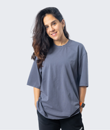 IRON oversized T-shirt - Gray/Black