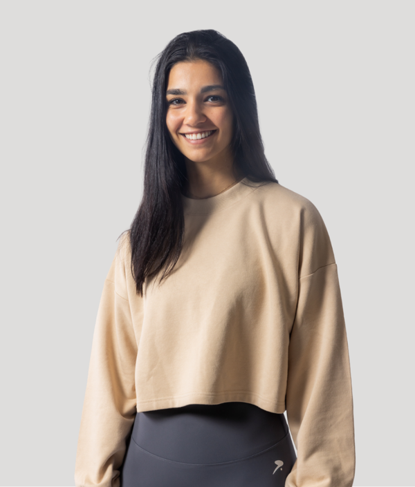 Citadel Cropped Crew - Beige