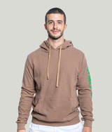 824 Hoodie - Beige/Green