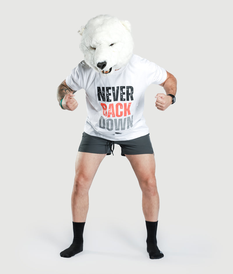 Never Back Down - White